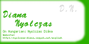 diana nyolczas business card